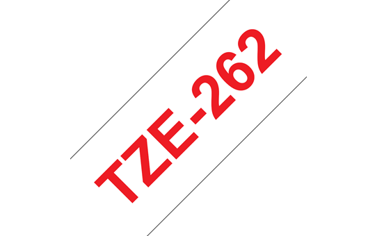 Brother TZe-262 Schriftband – rot auf weiß