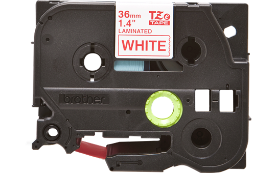 Cassetta nastro per etichettatura originale Brother TZe-262 – Rosso su bianco, 36 mm di larghezza