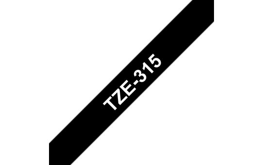 Brother TZe-315 Schriftband – weiß auf schwarz