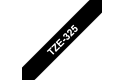 Alkuperäinen Brother TZe325 -tarranauha – valkoinen teksti mustalla pohjalla, 9 mm