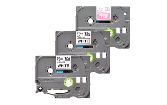 Pack de cassettes à ruban pour étiqueteuse TZe-32M3 Brother originales 3