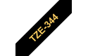 Brother TZe-344 Schriftband – gold auf schwarz