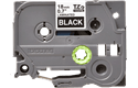 Casetă cu bandă de etichete originală Brother TZe-345 – alb pe negru, lățime de 18 mm 2
