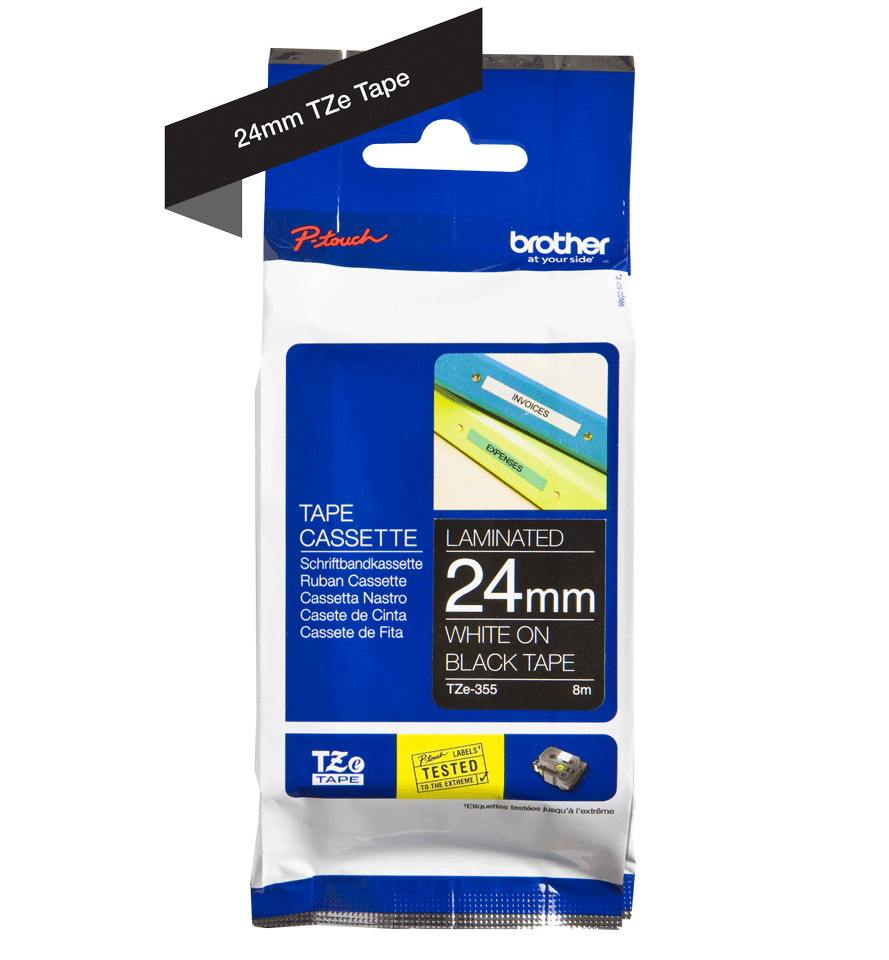 original vhbw® Schriftbandkassette 36mm SCHWARZ-ORANGE FL für Brother P-Touch 92 