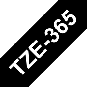 Originele Brother TZe-365 label tapecassette – wit op zwart, breedte 36 mm
