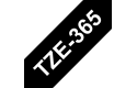 Alkuperäinen Brother TZe365 -tarranauha – valkoinen teksti mustalla pohjalla, 36 mm