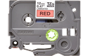 Casetă cu bandă de etichete originală Brother TZe-431 – negru pe roșu, 12 mm lățime 2