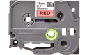 Eredeti Brother TZe-441 laminált szalag – Piros alapon fekete, 18mm széles 2