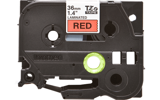 Alkuperäinen Brother TZe461 -tarranauha – musta teksti punaisella pohjalla, 36 mm 2