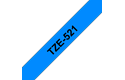 Alkuperäinen Brother TZe521 -tarranauha – musta teksti sinisellä pohjalla, 9 mm
