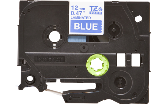 Originele Brother TZe-535 label tapecassette – wit op blauw, breedte 12 mm 2