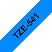 Oryginalna taśma TZe-541 firmy Brother – czarny nadruk na niebieskim tle, 18mm szerokości