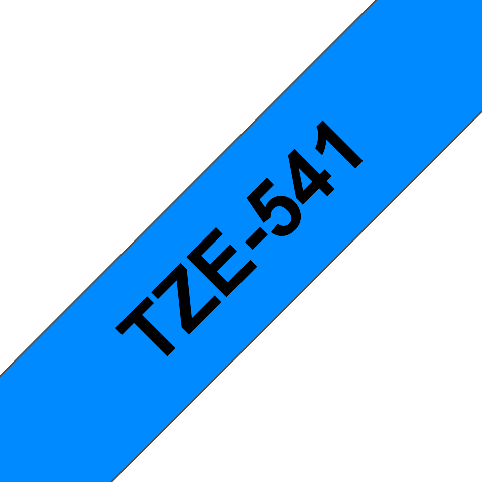 Brother P-touch TZe541 sort på blå 18 mm bred merketape