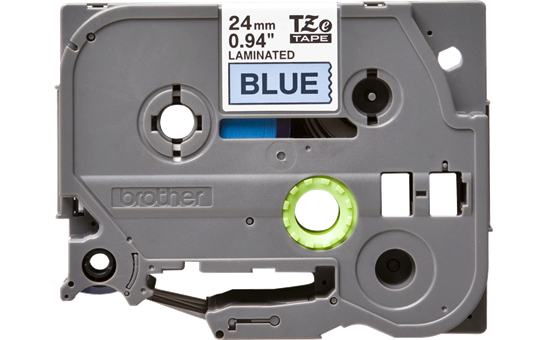 Cassette à ruban pour étiqueteuse TZe-551 Brother originale – Noir sur bleu, 24 mm de large 2