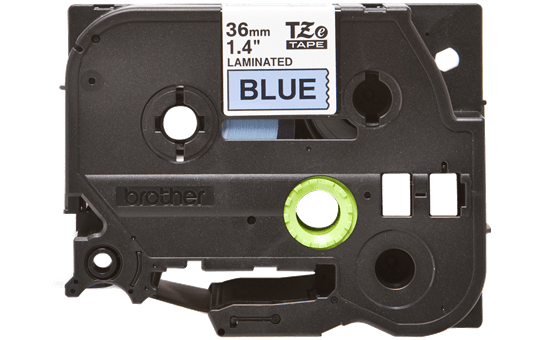 Cassette à ruban pour étiqueteuse TZe-561 Brother originale – Noir sur bleu, 36 mm de large 2