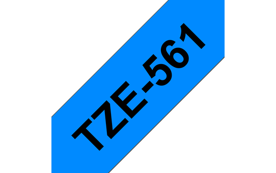 Originele Brother TZe-561 label tapecassette – zwart op blauw, breedte 36 mm