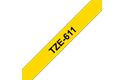Brother TZe-611 Schriftband – schwarz auf gelb