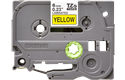 Oriģinālā Brother TZe611 melnas drukas dzeltena uzlīmju lentes kasete, 6mm plata 2