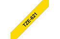 Genuine  Brother TZe-621 Labelling Tape Cassette – Black on Yellow, 9mm wide