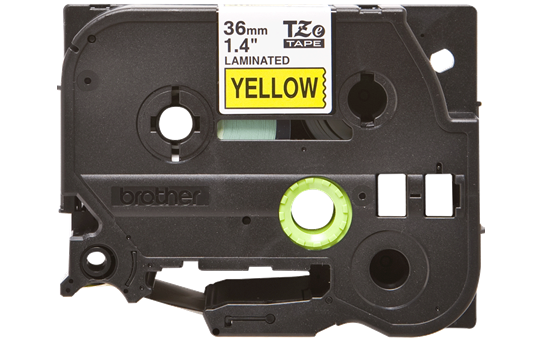Cassette à ruban pour étiqueteuse TZe-661 Brother originale – Noir sur jaune, 36 mm de large 2