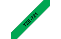 Alkuperäinen Brother TZe721 -tarranauha – musta teksti vihreällä pohjalla, 9 mm