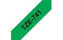 Brother TZe-741 Schriftband – schwarz auf grün