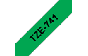 Cassette à ruban pour étiqueteuse TZe-741 Brother originale – Noir sur vert, 18 mm de large