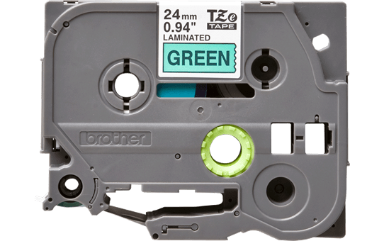 Brother TZe751: оригинальная кассета с лентой для печати наклеек черным на зеленом фоне, ширина 24 мм. 2