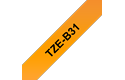 Eredeti Brother TZe-B31 szalag – Fluoreszkáló narancssárga , 12mm széles