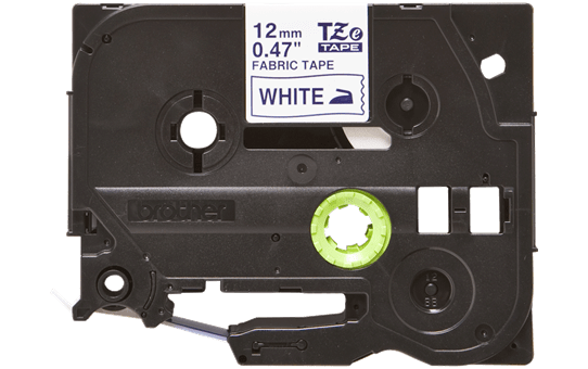 Cassette à ruban textile TZe-FA3 Brother originale – Bleu sur blanc, 12 mm de large 2
