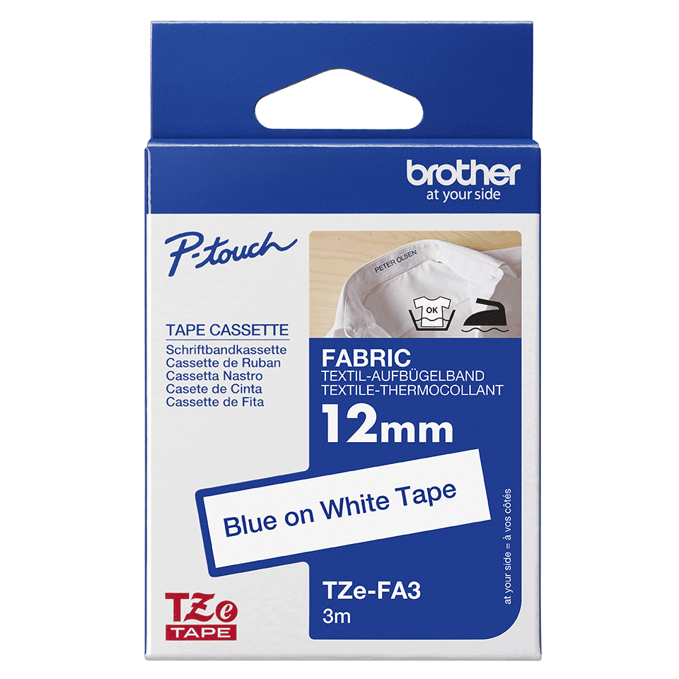 UniPlus 4x Tze-FA3 TzeFA3 Nastro in Tessuto 12mm x 3m Blu su Bianco Tze Tz Nastri per Etichette Compatibile con Brother P-Touch 1000 H101C H101GB H110 H105 P750W E100 1005 1280 P750W D400 Stampante UniPlus 4x Tze-FA3 TzeFA3 Nastro in Tessuto 12mm x 3m Blu su Bianco Tze Tz Nastri per Etichette Compatibile con Brother P-Touch 1000 H101C H101GB H110 H105 P750W E100 1005 1280 P750W D400 Stampante