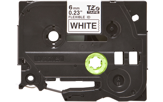Cassette à ruban pour étiqueteuse TZe-FX211 Brother originale – Noir sur blanc, 6 mm de large 2