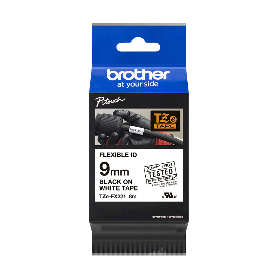 Originalna Brother TZe-FX221 kaseta s fleksibilnom ID trakom za označavanje 3