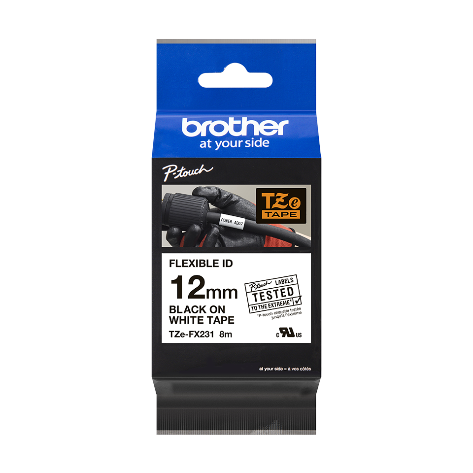 Originalna Brother TZe-FX231 kaseta s fleksibilnom ID trakom za označavanje 3