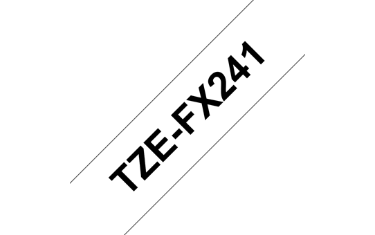Brother Pro Tape TZe-FX241 Flexi-Tape – schwarz auf weiß