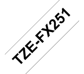 Brother Pro Tape TZe-FX251 Flexi-Tape – schwarz auf weiß