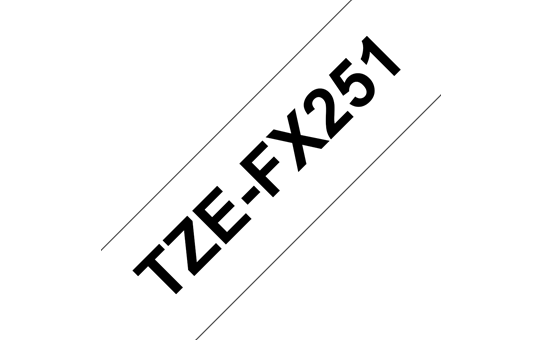 Brother TZe-FX251 Flexi-Tape – schwarz auf weiß