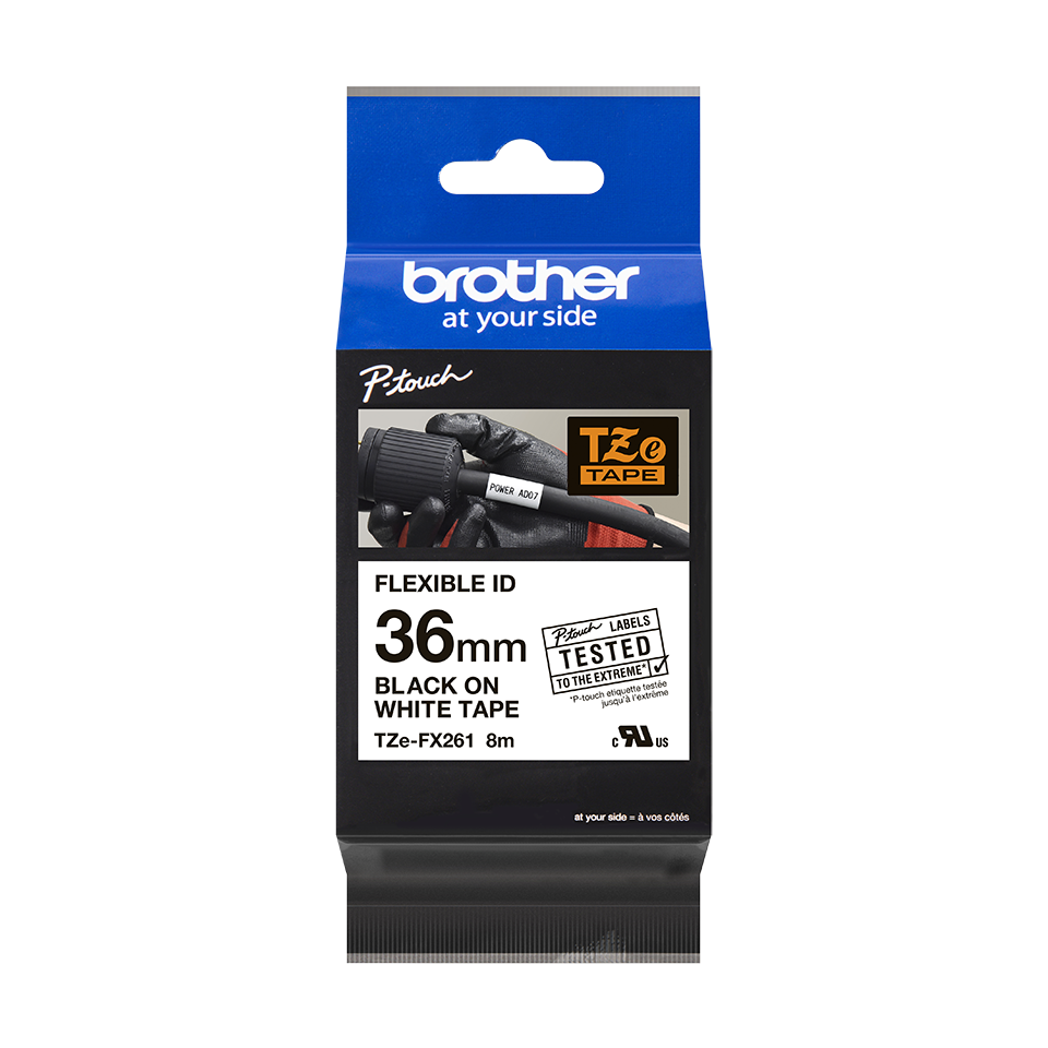 Originalna Brother TZe-FX261 kaseta s fleksibilnom ID trakom za označavanje 3