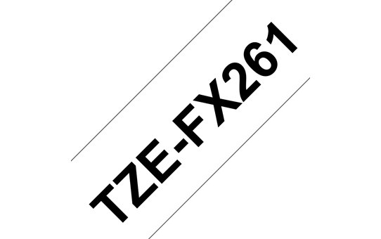 Alkuperäinen Brother TZeFX261 -taipuisa tarranauha – musta teksti valkoisella pohjalla, 36 mm