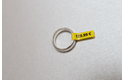 Original Brother TZeFX611 fleksibel ID merketape – sort på gul, 6 mm bred 4