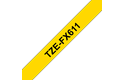 Cassetta nastro per etichettatura originale Brother TZe-FX611 – Nero su giallo, 6 mm di larghezza