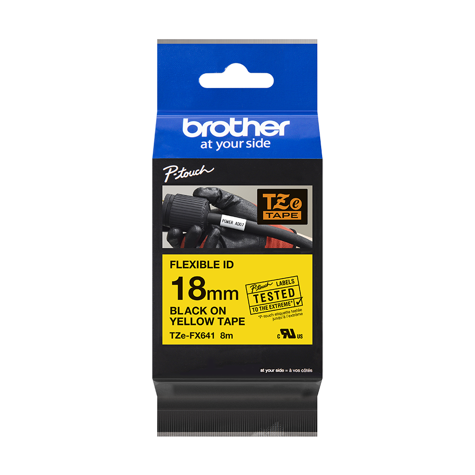 Originalna Brother TZe-FX641 kaseta s fleksibilnom ID trakom za označavanje 3