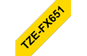 Brother Pro Tape TZe-FX651 Flexi-Tape – schwarz auf gelb