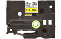Oryginalna taśma identyfikacyjna Flexi ID TZe-FX651 firmy Brother – czarny nadruk na żółtym tle, 24mm szerokości 2