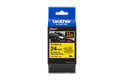 Original Brother TZe-FX651 fleksibel laminrede tape – sort på gul, 24 mm bred 3