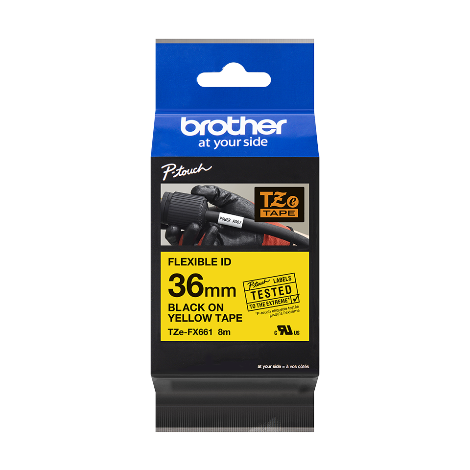 Originalna Brother TZe-FX661 kaseta s fleksibilnom ID trakom za označavanje 3