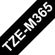 Oryginalna taśma do etykietowania Brother TZe-M365 - biały nadruk na czarnym tle, szerokość 36 mm