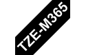 Originální pásková kazeta pro tisk štítků Brother TZe-M365 – matná laminovaná páska, bílý tisk na matném černém podkladu, šířka 36 mm