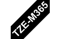 Alkuperäinen Brother TZeM365 -tarranauha – valkoinen teksti, musta matta pohja, 36 mm