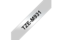 Brother TZe-M931 Schriftband – schwarz auf silber (matt) 2